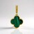 Ciondolo in argento con Malachite (Adela Silber)