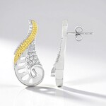 Orecchini in argento con Zircone (MONOSONO COLLECTION)