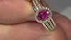 Bague en or et Rubellite du Nigéria (Mark Kaufman)