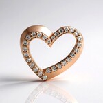 Pendentif en or et Diamant rose de France SI1 d'Argyle  (Annette)