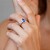 Anello in argento con Cianite del Nepal