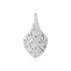 Ciondolo in argento con Diamante I4 (J)