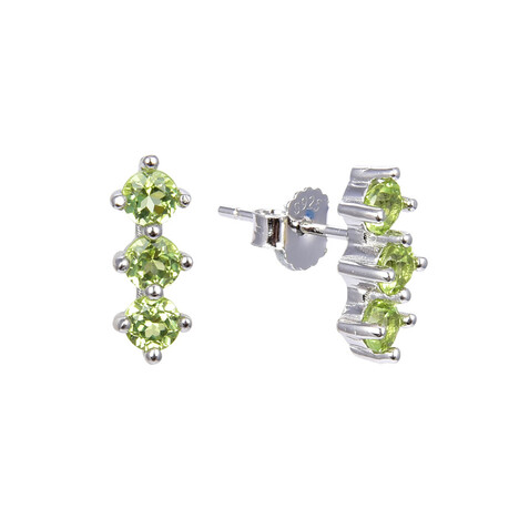 Orecchini in argento con Peridoto Kashmir