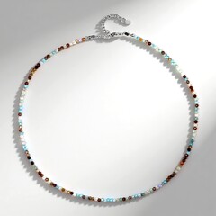 Collana in argento con Zircone Cognac