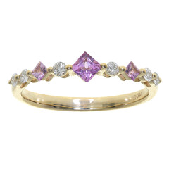 Bague en or et Saphir parme (CIRARI)