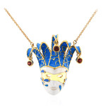 Mosambik-Granat-Silbercollier