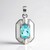 Ciondolo in argento con Fluorite Braldu (Pallanova)