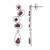 Orecchini in argento con Rodolite