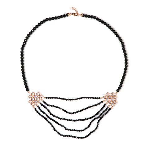 Edelstein-Silberhalskette (KM by Juwelo)