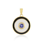 Tansanit-Silberanhänger (M de Luca)