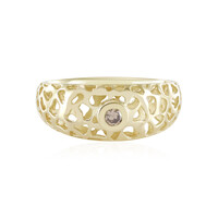 Anello in oro con Diamante Champagne I2 (Ornaments by de Melo)