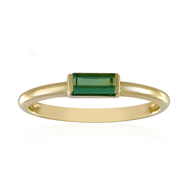 Grüner Benedito-Turmalin-Goldring (Adela Gold)