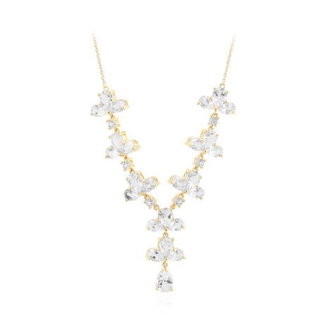 Collar en plata con Topacio blanco