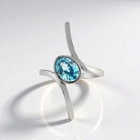 Anello in argento con Zircone Ratanakiri
