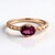 Anello in argento con Granato Magenta
