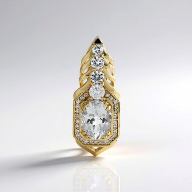 Ciondolo in oro con Danburite (de Melo)