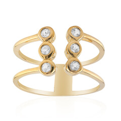 Anello in argento con Topazio Bianco