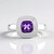 Anello in argento con Ametista del Marocco