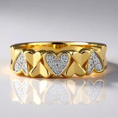 Anello in oro con Diamante SI1 (G) (Annette)