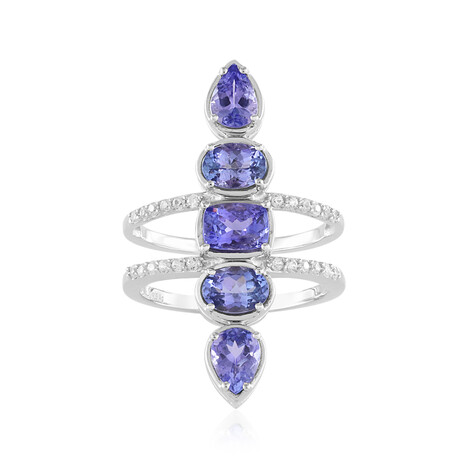 Anello in argento con Tanzanite