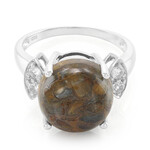 Dinosaurier-Quarz-Silberring