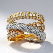 Anillo en oro con Diamante VVS1 (G) (Annette)