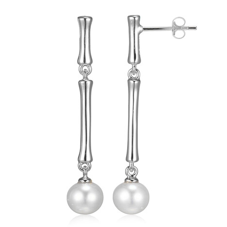 Boucles d'oreilles en argent et Perle de culture d'eau douce