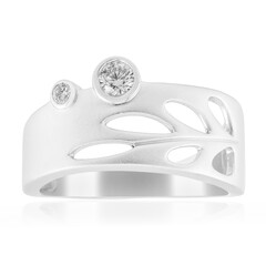 Anello in argento con Diamante I2 (H) (de Melo)