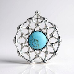 Ciondolo in argento con Turchese