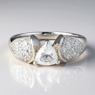 Bague en argent et Goshénite