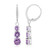 Amethyst-Silberohrringe
