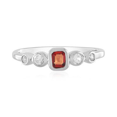 Tanzanian Ruby Silver Ring (Adela Silber)