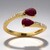 Anello in oro con Rubino Mozambico AAA (CIRARI)