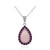 Pink Opal Silver Necklace