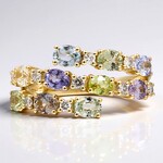 Anello in oro con Zaffiro Fancy (CIRARI)