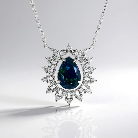 Collana in argento con Opale Mezezo (MONOSONO COLLECTION)