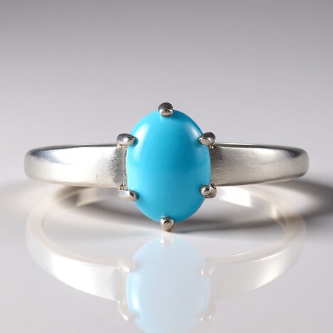 Anello in argento con Turchese Sleeping Beauty (Faszination Türkis)