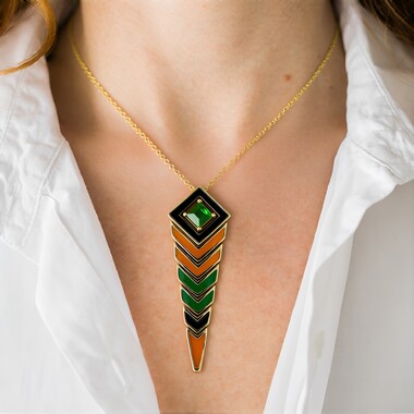 Collier en argent et Péridot