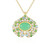 Collana in argento con Crisoprasio (KM by Juwelo)