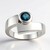 Anello in argento con Cianite Blu Foglia di Tè (Pallanova)