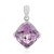 Pendentif en argent et Améthyste Rose de France (PHANTASIA)