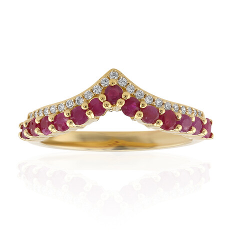 Ruby Silver Ring