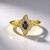 Anello in argento con Granato Cangiante del Madagascar
