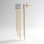 Orecchini in argento con Topazio Bianco
