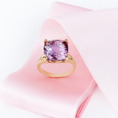 Bolivianischer Amethyst-Silberring