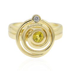 Anello in argento con Zaffiro Giallo