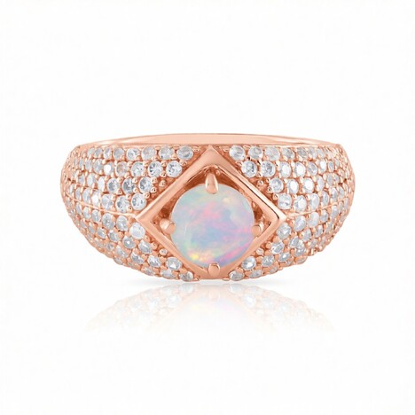 Bague en argent et Opale Welo (de Melo Essence)