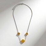 Collana in argento con Ambra Milky Baltica (dagen)