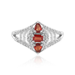 Anello in argento con Rubino Tanzania