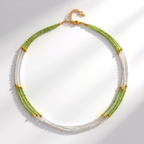 Collana in argento con Peridoto